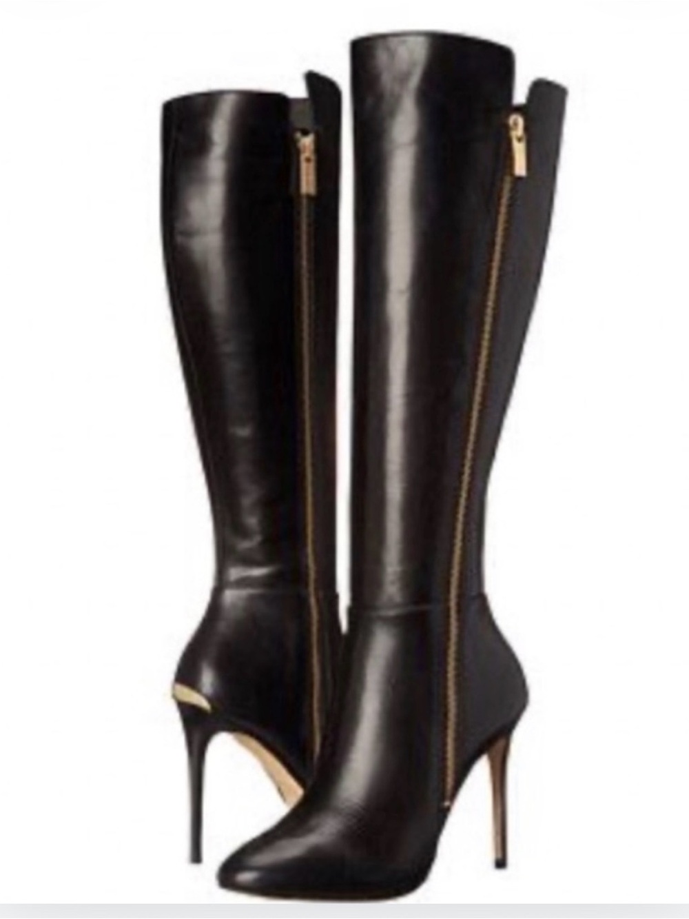 Michael Kors Leather Clara Knee High stiletto Boot Size 8.5
